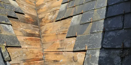 Janvier 2026 : travaux de couverture (photo avant)