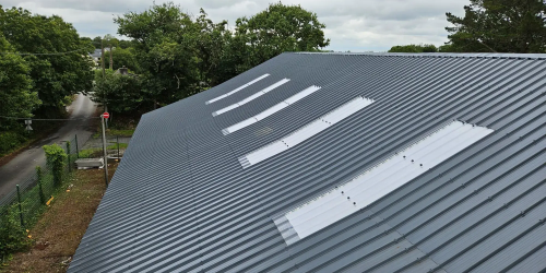 Octobre 2025 : pose d'un toit en bac acier (photo après)